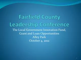 Fairfield County Leadership Conference