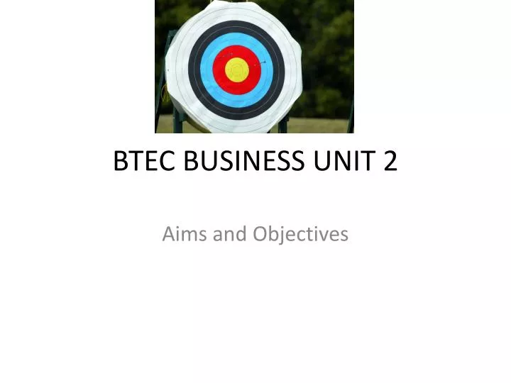 btec business unit 2