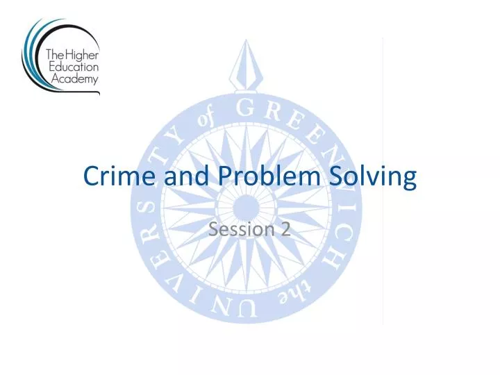 crime and problem solving