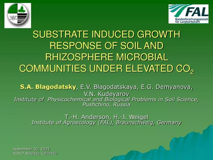 substrate induced growth response of soil and rhizosphere microbial communities under elevated co 2