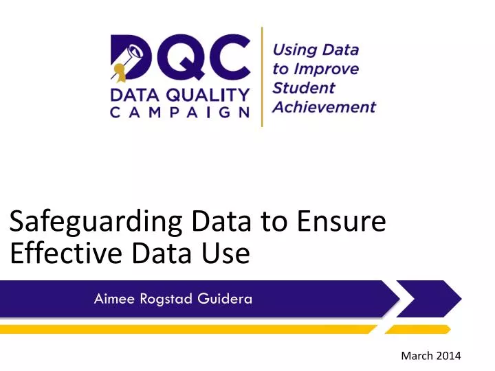 safeguarding data to ensure effective data use