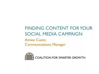 Coalition for Smarter Growth