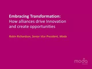 Embracing Transformation: How alliances drive Innovation and create opportunities