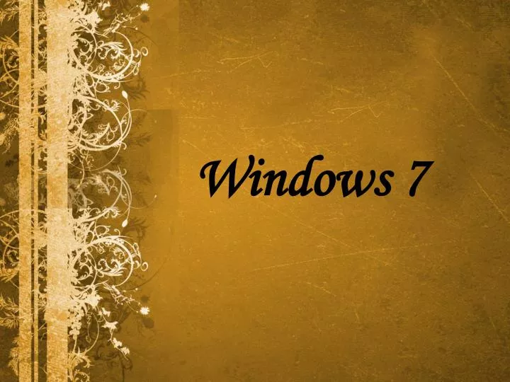 windows 7