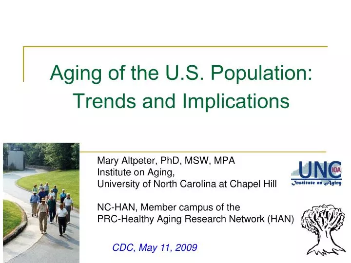aging of the u s population trends and implications