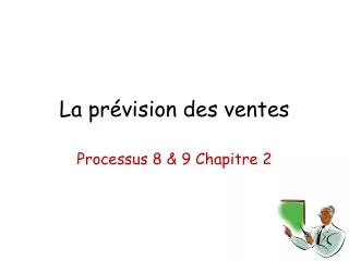 la pr vision des ventes