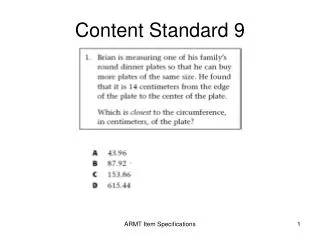 content standard 9