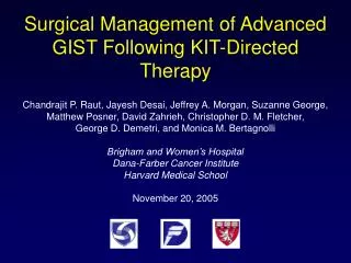 Surgical Management of Advanced GIST Following KIT-Directed Therapy