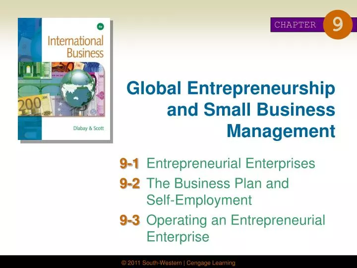 global entrepreneurship and small business management