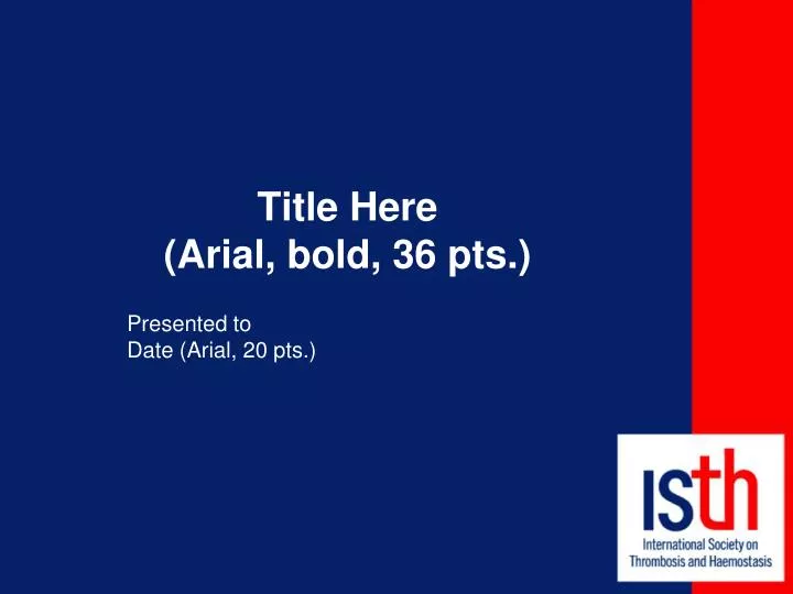 title here arial bold 36 pts