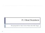 P.1 Real Numbers - slide 1