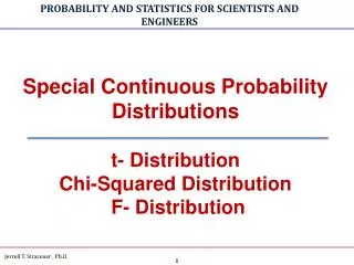 PROBABILITY AND STATISTICS FOR SCIENTISTS AND ENGINEERS