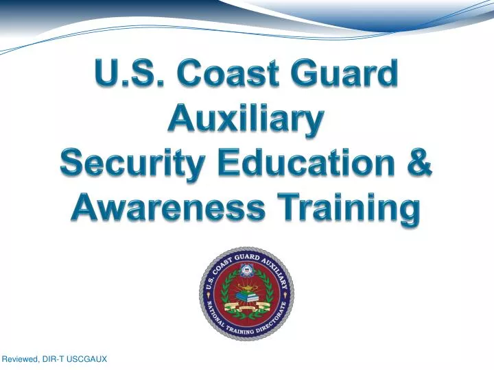 u s coast guard auxiliary security education awareness training