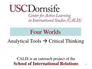 Analytical Tools ? Critical Thinking