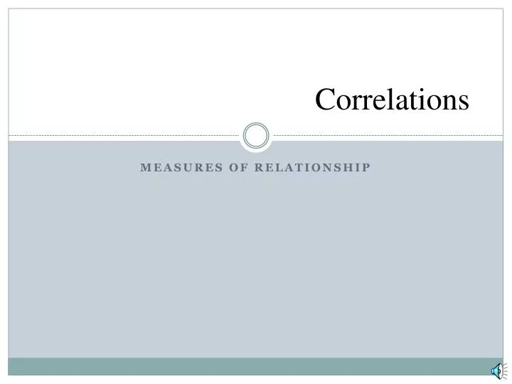 measures of relationship