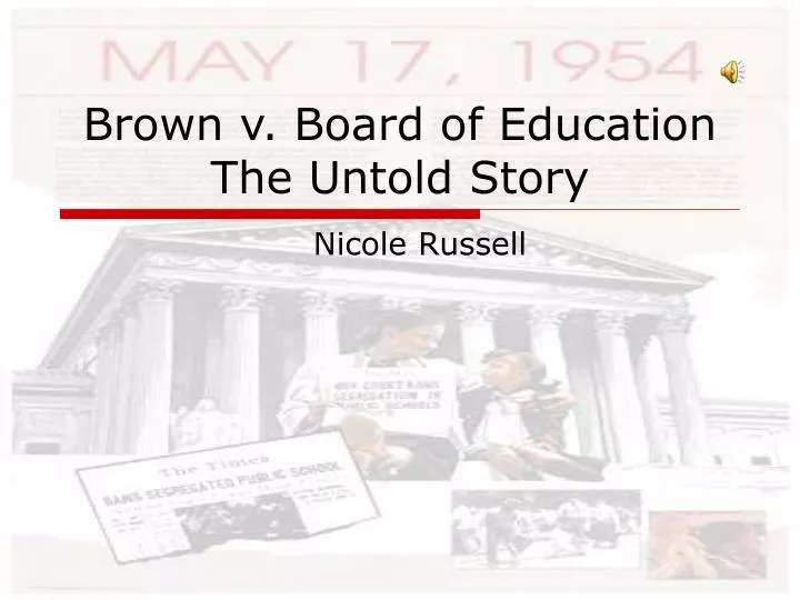 brown v board of education the untold story