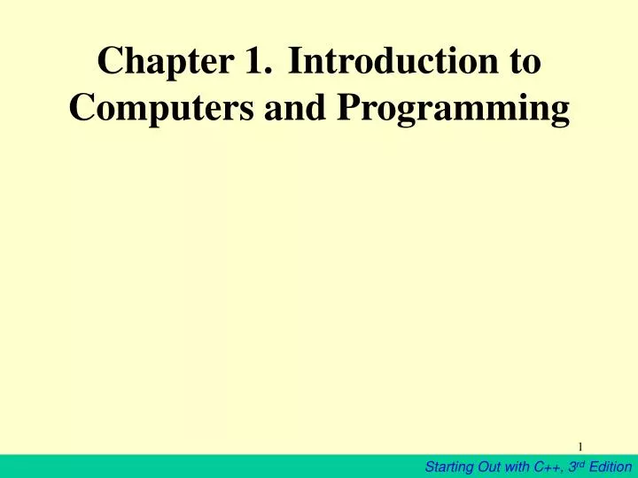chapter 1 introduction to computers and programming
