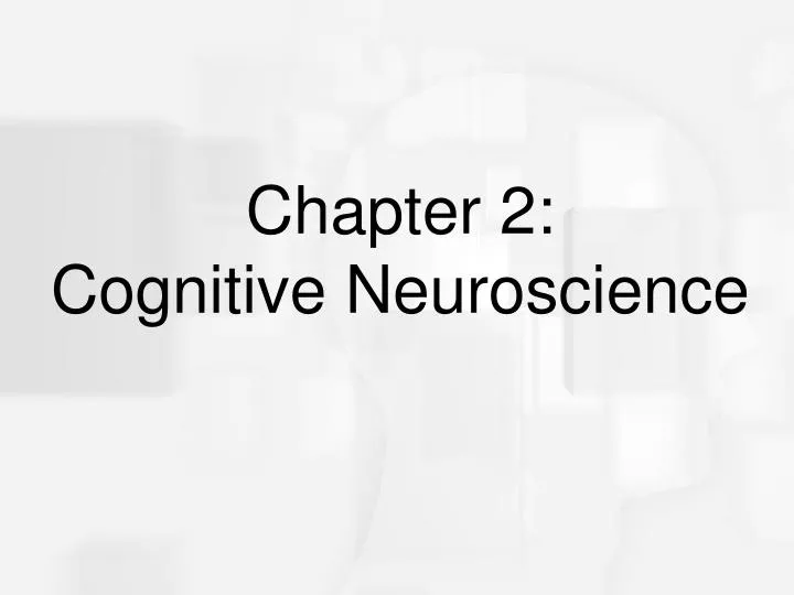 chapter 2 cognitive neuroscience