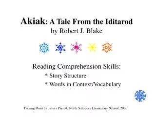 Akiak : A Tale From the Iditarod by Robert J. Blake