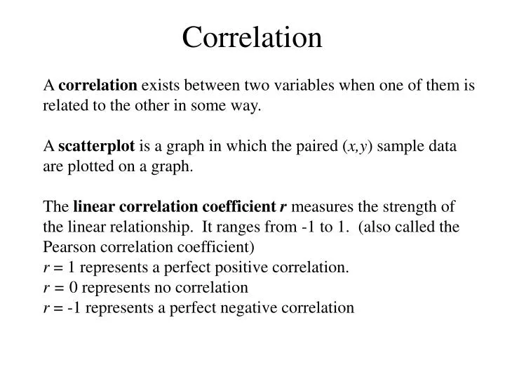 correlation