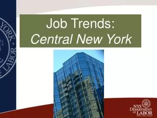 Job Trends: Central New York