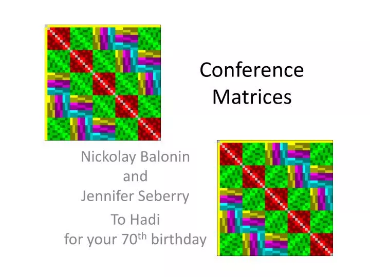 conference matrices