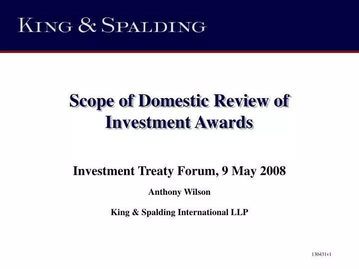 scope of domestic review of investment awards