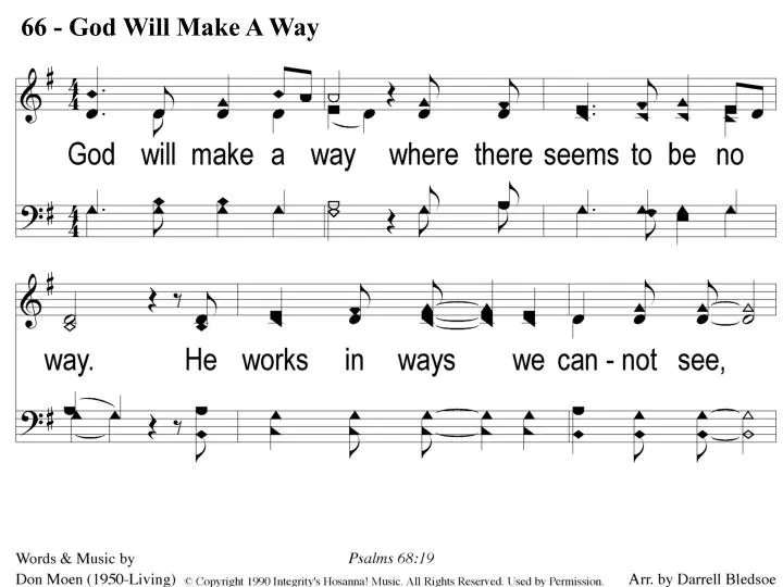 1 god will make a way