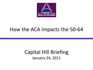 Capital Hill Briefing January 24, 2011