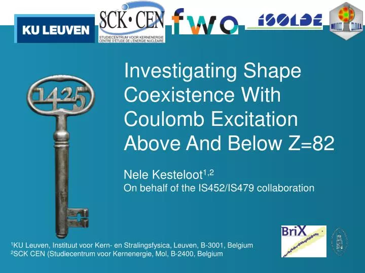 investigating shape coexistence with coulomb excitation above and below z 82