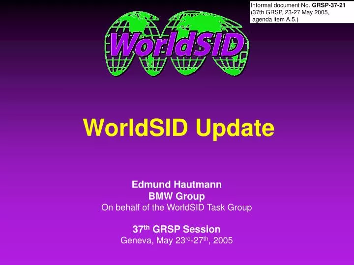 worldsid update