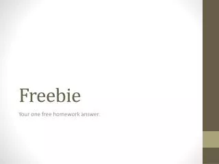 Freebie