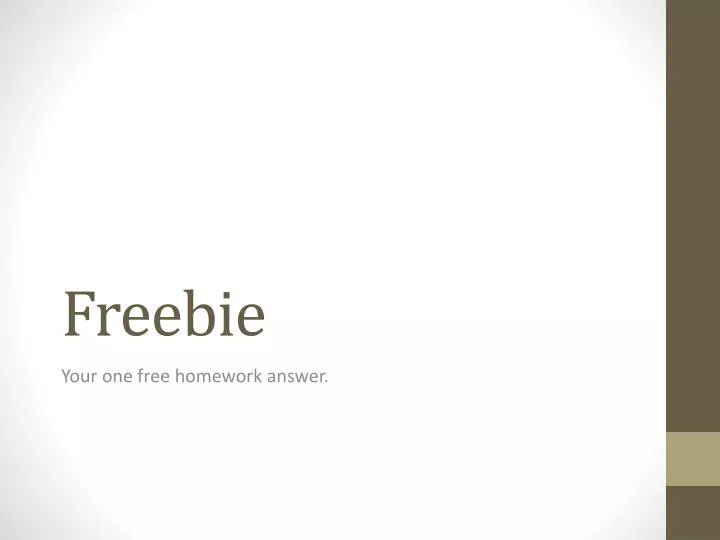 freebie