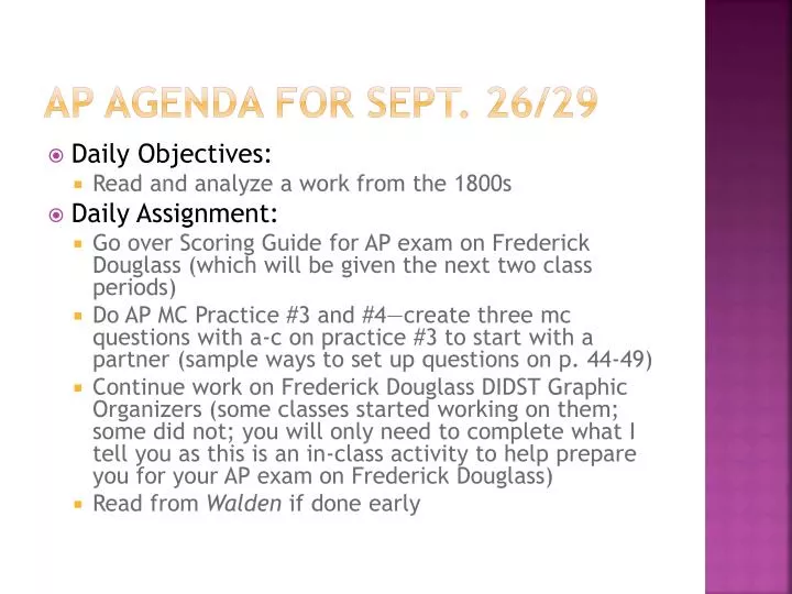 ap agenda for sept 26 29