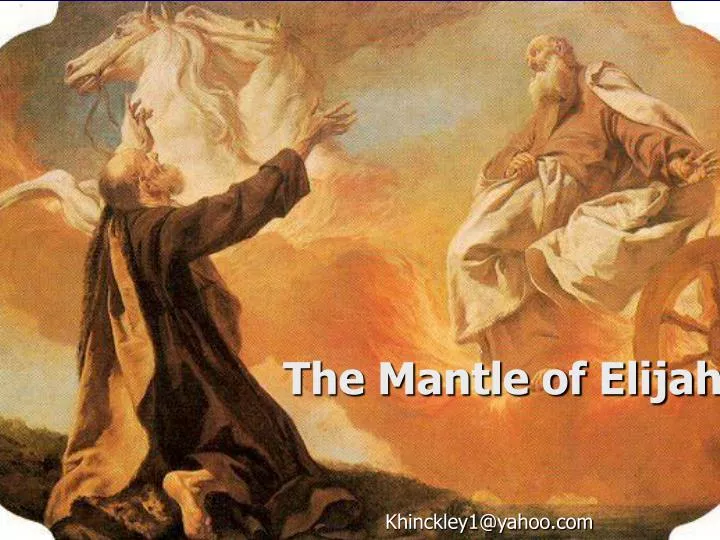 the mantle of elijah