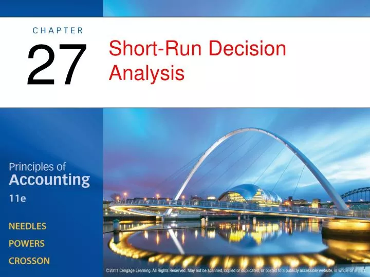 short run decision analysis