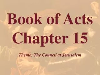 Book of Acts Chapter 15