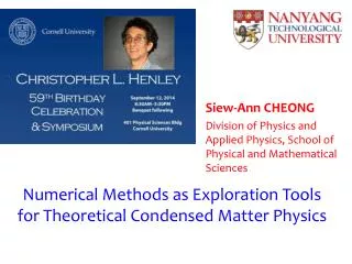 Numerical Methods as Exploration Tools for Theoretical Condensed Matter Physics