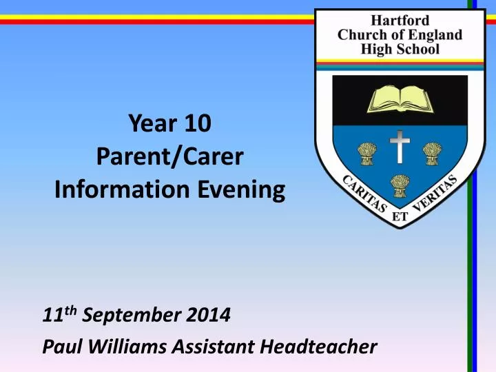 year 10 parent carer information evening