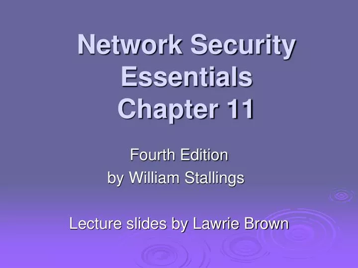 network security essentials chapter 11