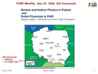 FAIR Monthly, May 20, 2008, GSI Darmastadt