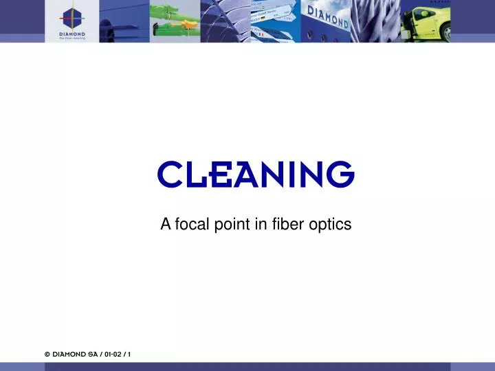 cleaning a focal point in fiber optics