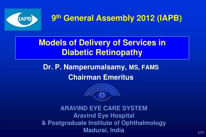 9 th general assembly 2012 iapb