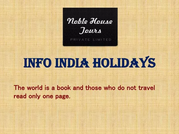 info india holidays