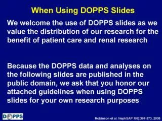 DOPPS Slide Use Guidelines