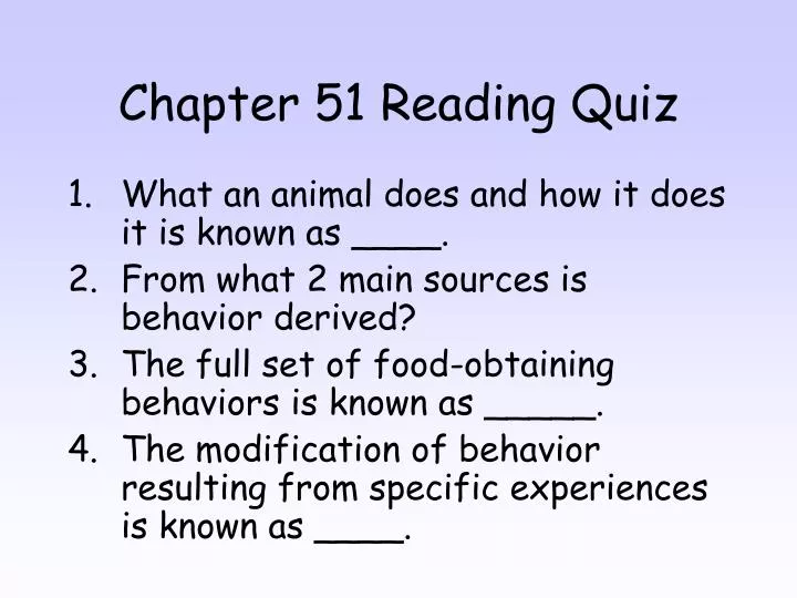 chapter 51 reading quiz