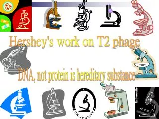 Hershey's work on T2 phage