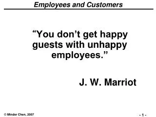 Employees and Customers