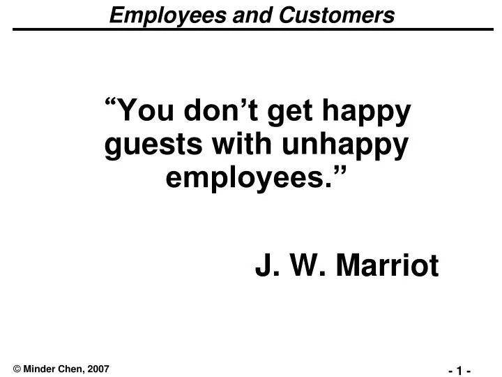employees and customers