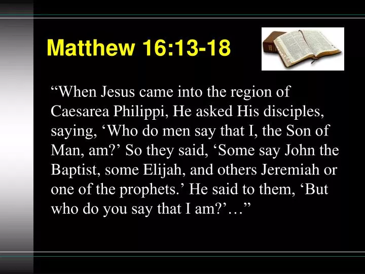 matthew 16 13 18